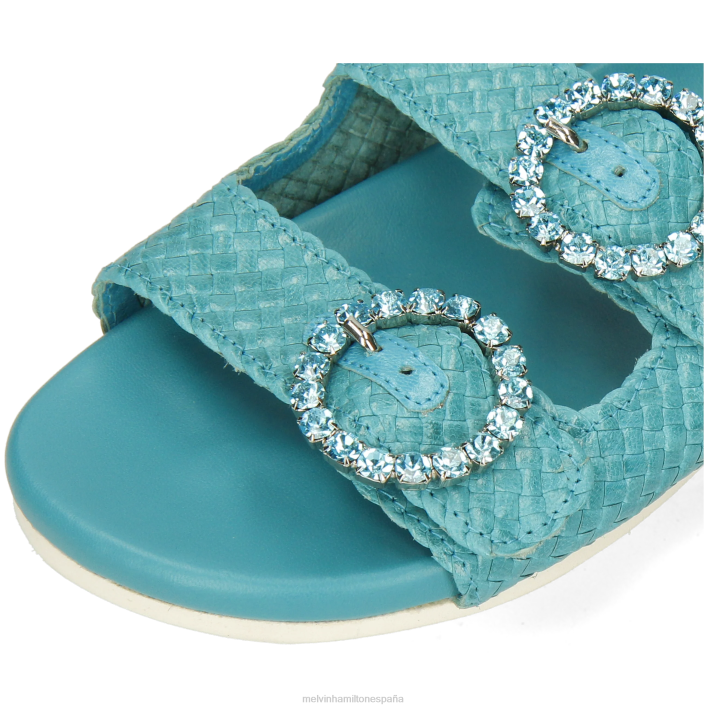 petra 1 mujer Melvin & Hamilton turquesa JRT41574 mulas