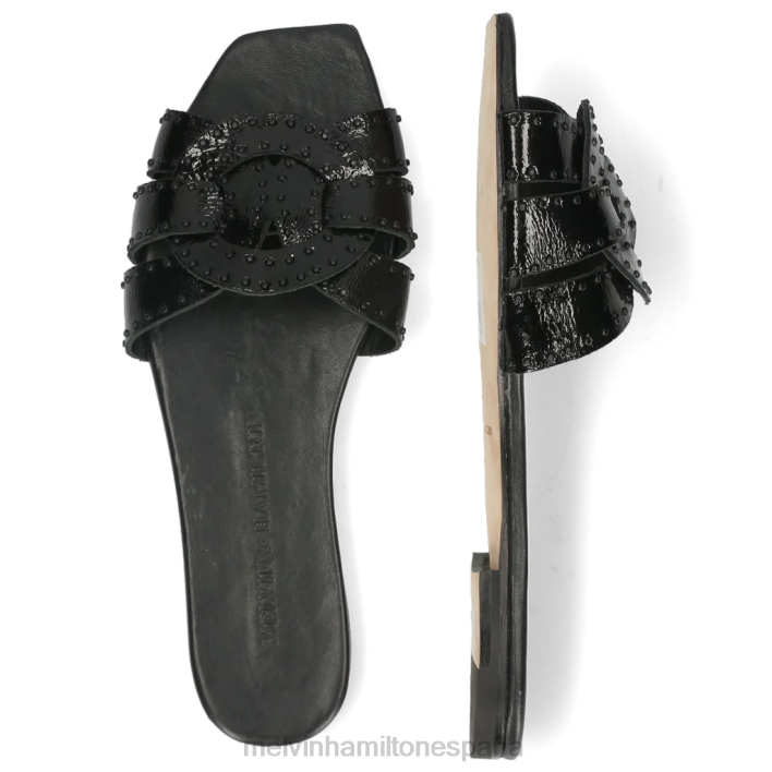 sandrina 2 mujer Melvin & Hamilton negro JRT41722 mulas