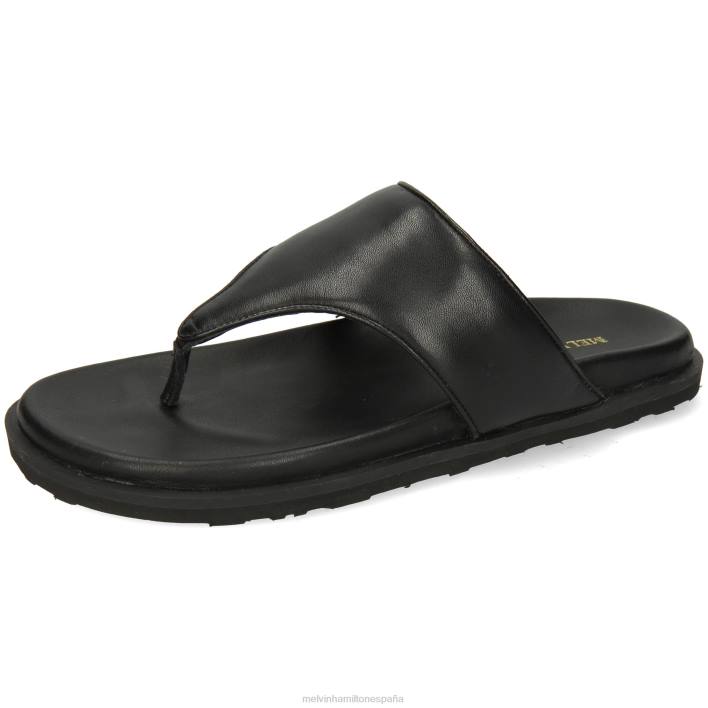 wilma 10 mujer Melvin & Hamilton negro JRT41669 mulas