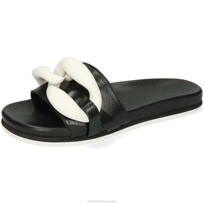 wilma 26 mujer Melvin & Hamilton negro JRT41655 mulas