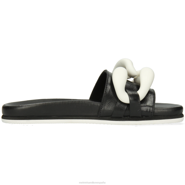 wilma 26 mujer Melvin & Hamilton negro JRT41655 mulas