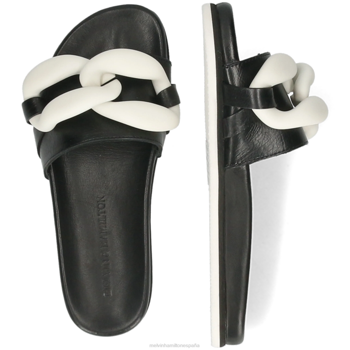 wilma 26 mujer Melvin & Hamilton negro JRT41655 mulas