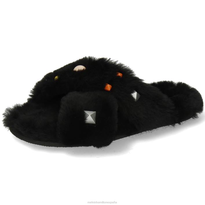 wilma 36 mujer Melvin & Hamilton negro JRT41765 mulas