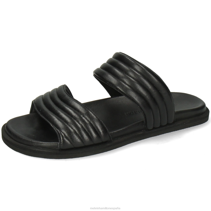 wilma 38 mujer Melvin & Hamilton negro JRT41679 mulas