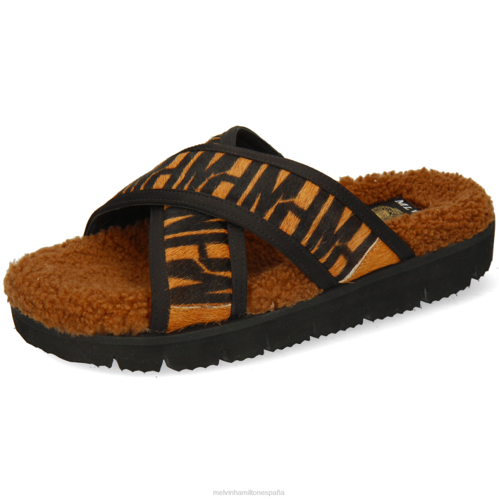 wilma 9 mujer Melvin & Hamilton marrón JRT41639 mulas