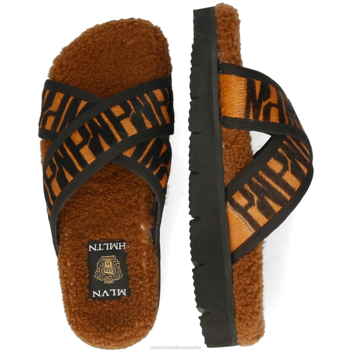 wilma 9 mujer Melvin & Hamilton marrón JRT41639 mulas