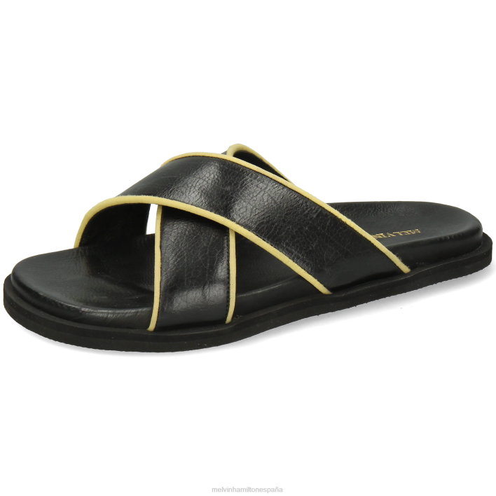 wilma 9 mujer Melvin & Hamilton negro JRT41741 mulas