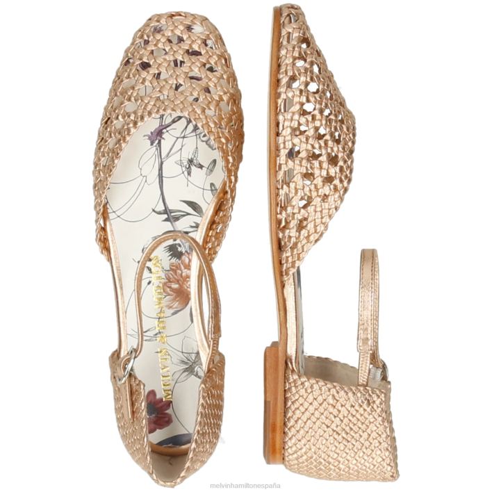 melly 9 mujer Melvin & Hamilton oro JRT41898 sandalias