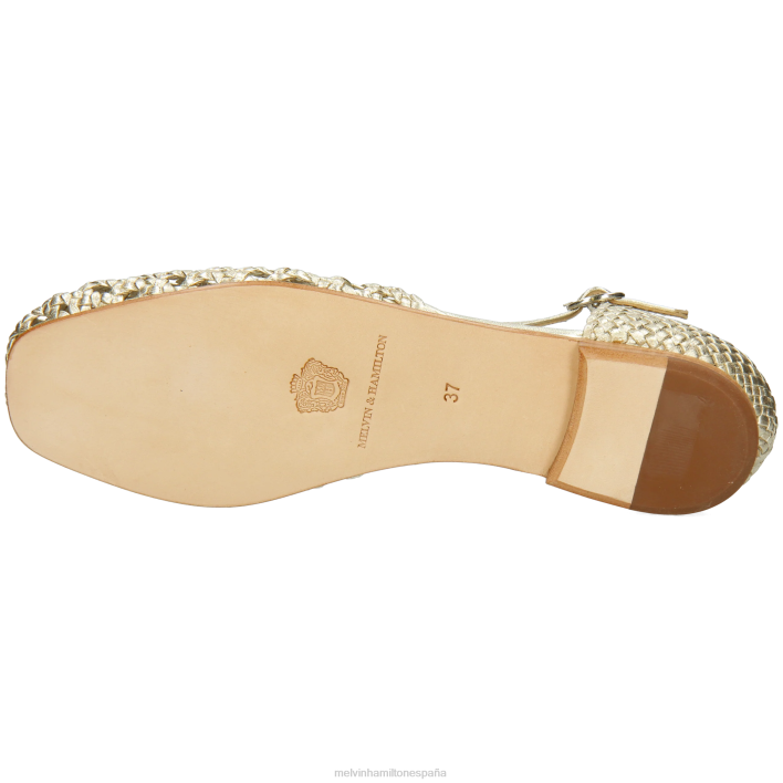 melly 9 mujer Melvin & Hamilton oro JRT41907 sandalias