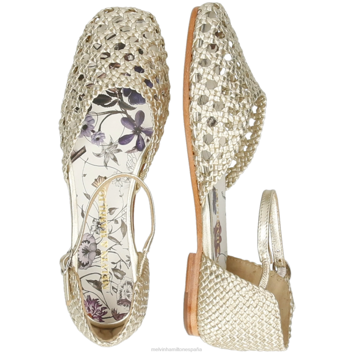 melly 9 mujer Melvin & Hamilton oro JRT41907 sandalias