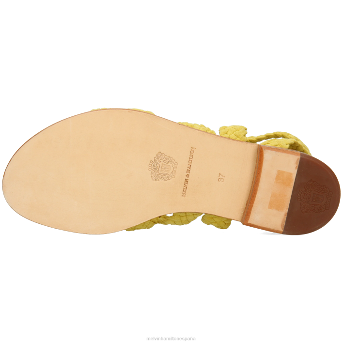 sandra 11 mujer Melvin & Hamilton amarillo JRT41905 sandalias
