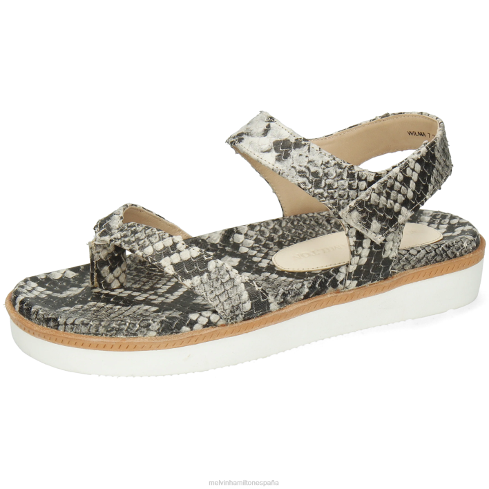 wilma 7 mujer Melvin & Hamilton gris JRT41932 sandalias