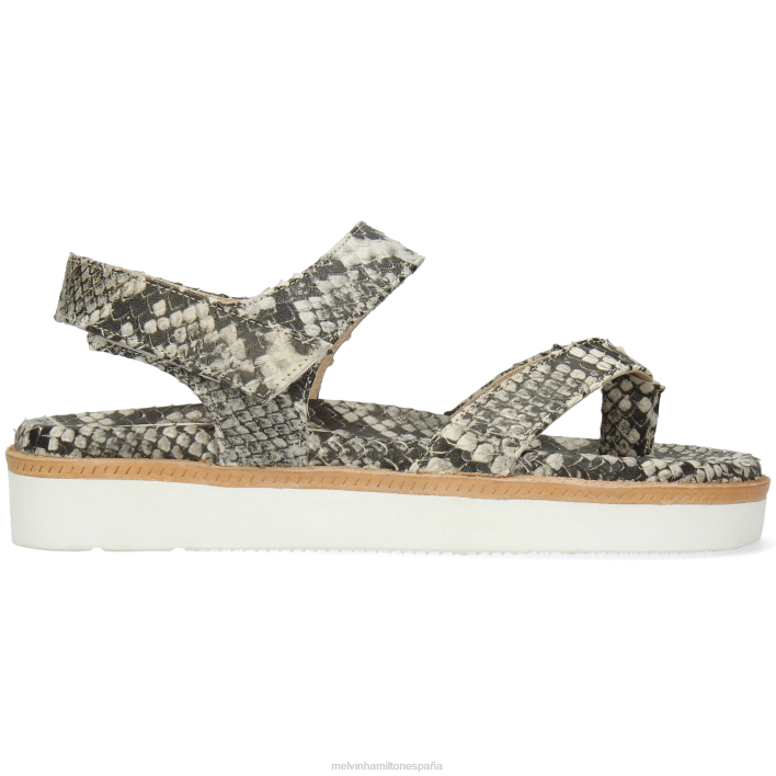 wilma 7 mujer Melvin & Hamilton gris JRT41932 sandalias