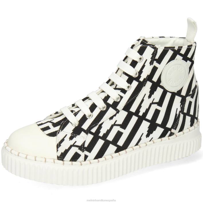 nuri 3 mujer Melvin & Hamilton negro JRT41856 zapatillas