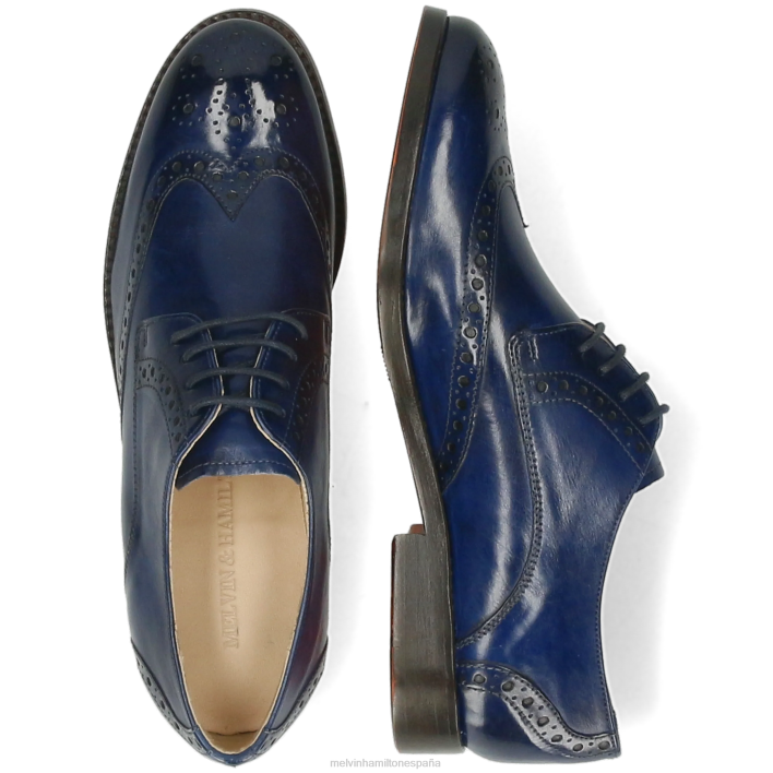 amelia 3 mujer Melvin & Hamilton azul JRT41499 zapatos derby