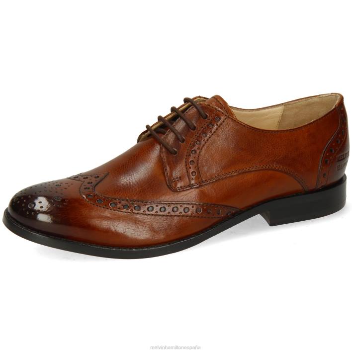 amelia 3 mujer Melvin & Hamilton marrón JRT41520 zapatos derby