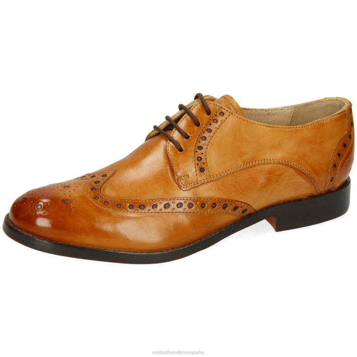 amelia 3 mujer Melvin & Hamilton marrón claro JRT41505 zapatos derby