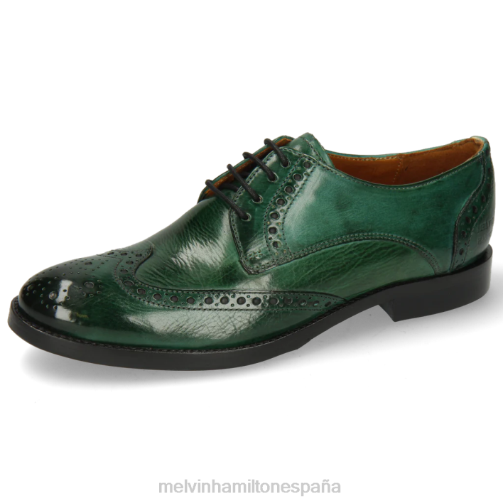 amelia 3 mujer Melvin & Hamilton verde JRT41518 zapatos derby