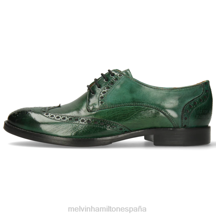 amelia 3 mujer Melvin & Hamilton verde JRT41518 zapatos derby