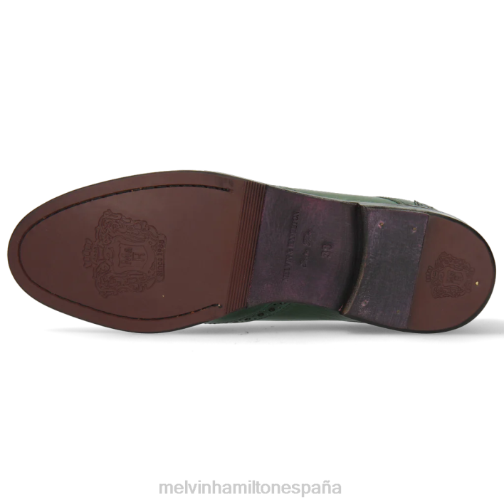 amelia 3 mujer Melvin & Hamilton verde JRT41518 zapatos derby