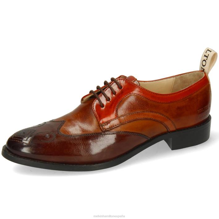 betty 16 mujer Melvin & Hamilton marrón JRT41517 zapatos derby