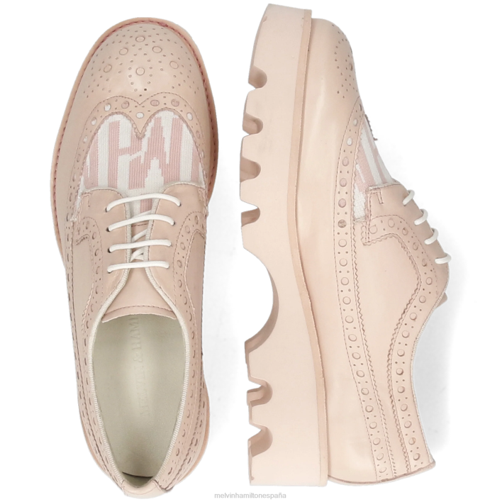 jade 2 mujer Melvin & Hamilton rosa JRT41513 zapatos derby