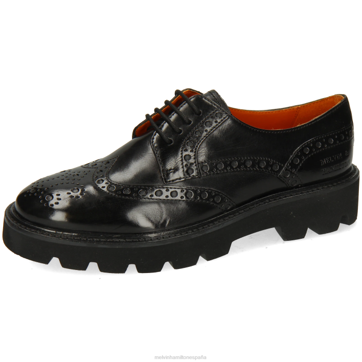 jenny 6 mujer Melvin & Hamilton negro JRT41500 zapatos derby