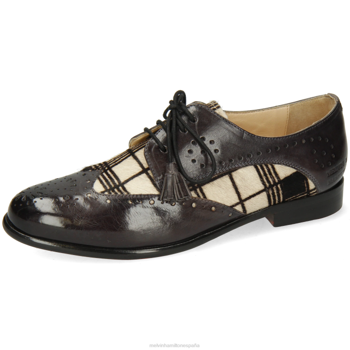 selina 41 mujer Melvin & Hamilton negro JRT41510 zapatos derby