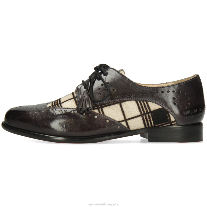 selina 41 mujer Melvin & Hamilton negro JRT41510 zapatos derby