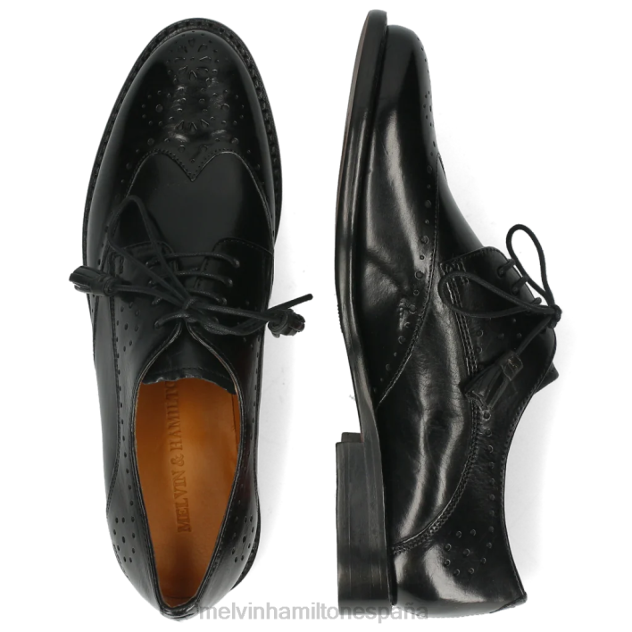 selina 41 mujer Melvin & Hamilton negro JRT41528 zapatos derby