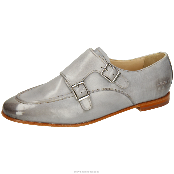 escarlata 68 mujer Melvin & Hamilton gris JRT41476 zapatos monje