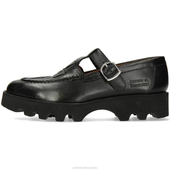 jade 14 mujer Melvin & Hamilton negro JRT41497 zapatos monje
