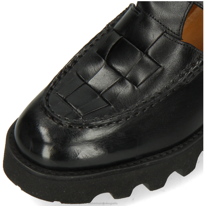 jade 14 mujer Melvin & Hamilton negro JRT41497 zapatos monje