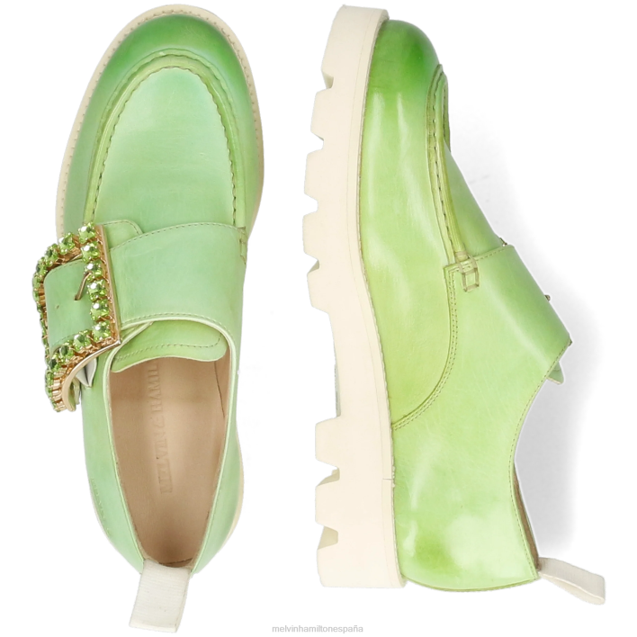 jade 51 mujer Melvin & Hamilton verde JRT41486 zapatos monje