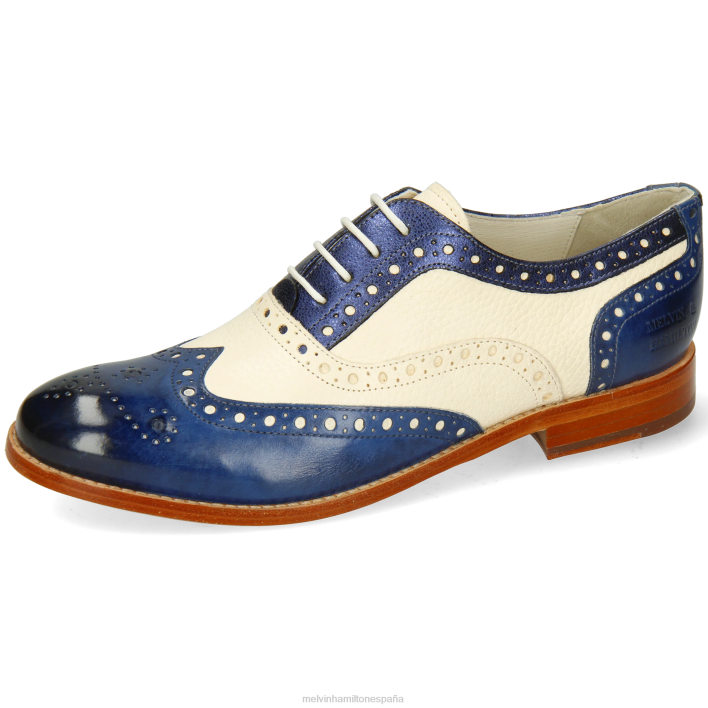 amelia 70 mujer Melvin & Hamilton azul JRT41274 zapatos Oxford