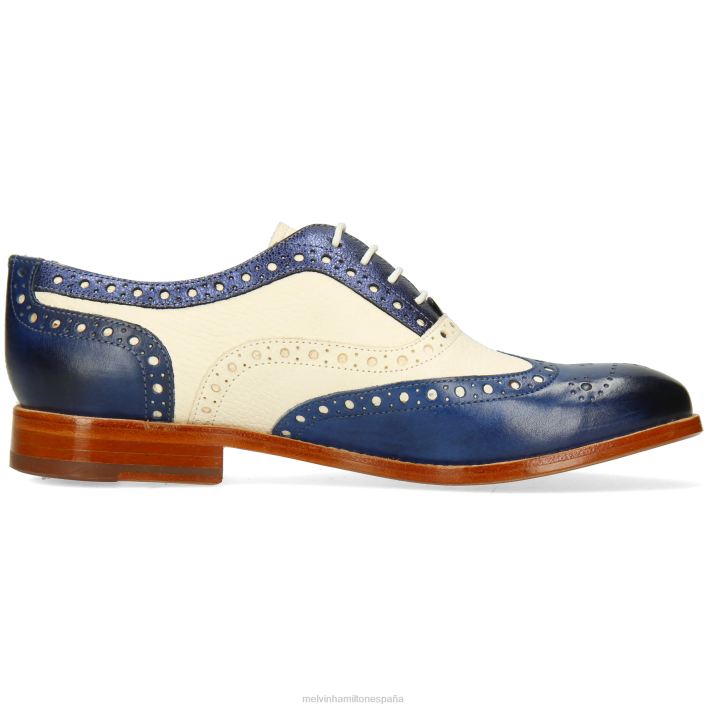amelia 70 mujer Melvin & Hamilton azul JRT41274 zapatos Oxford