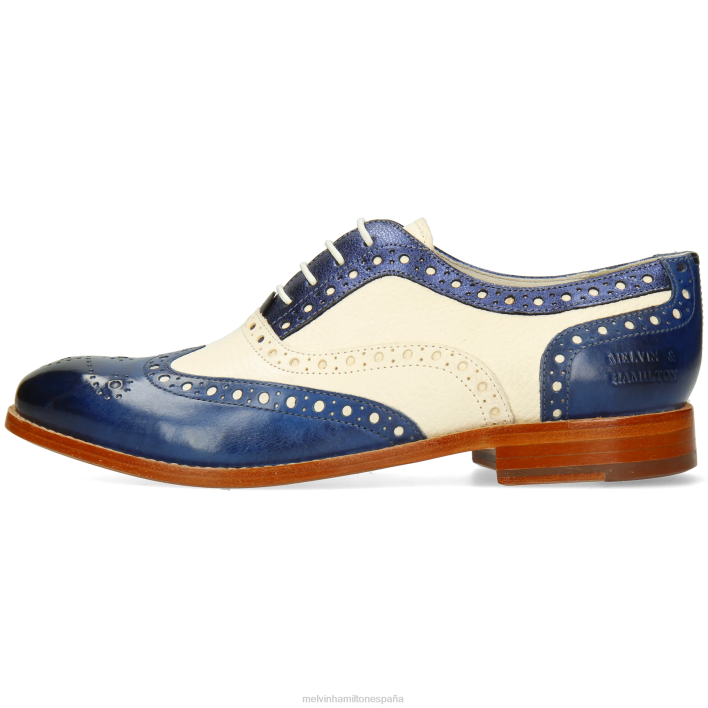 amelia 70 mujer Melvin & Hamilton azul JRT41274 zapatos Oxford