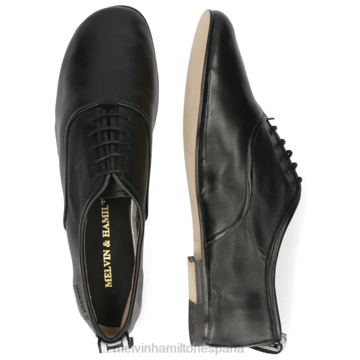 iris 13 mujer Melvin & Hamilton negro JRT41287 zapatos Oxford