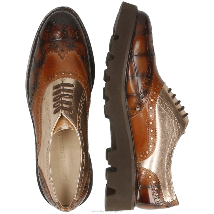 muchacha 2 mujer Melvin & Hamilton marrón JRT41266 zapatos Oxford