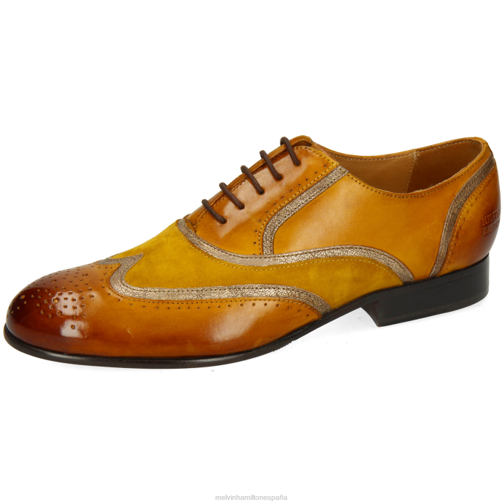 salida 38 mujer Melvin & Hamilton amarillo JRT41276 zapatos Oxford