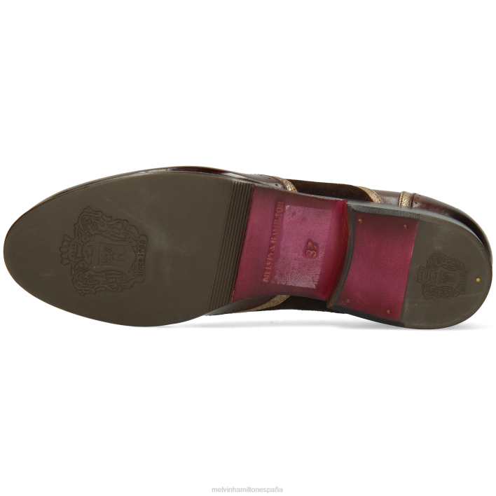 salida 38 mujer Melvin & Hamilton marrón JRT41272 zapatos Oxford