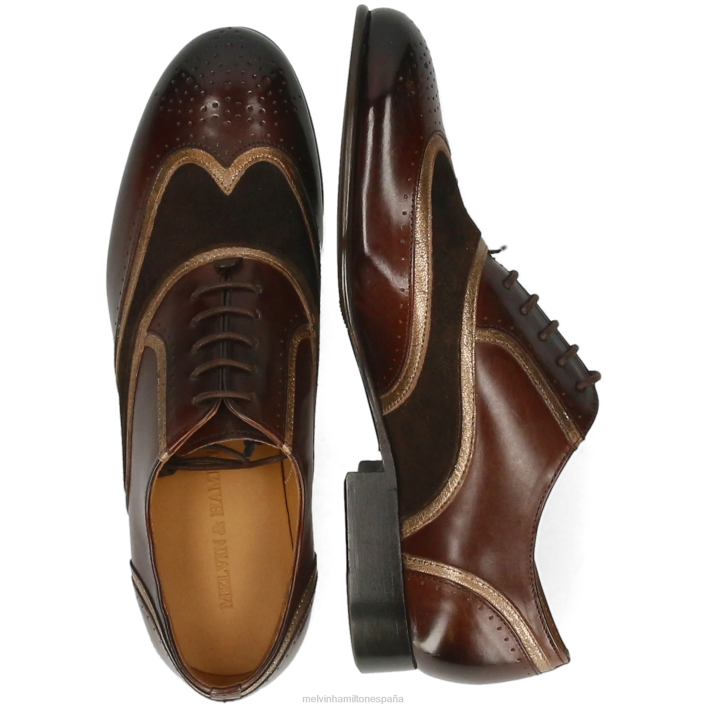 salida 38 mujer Melvin & Hamilton marrón JRT41272 zapatos Oxford