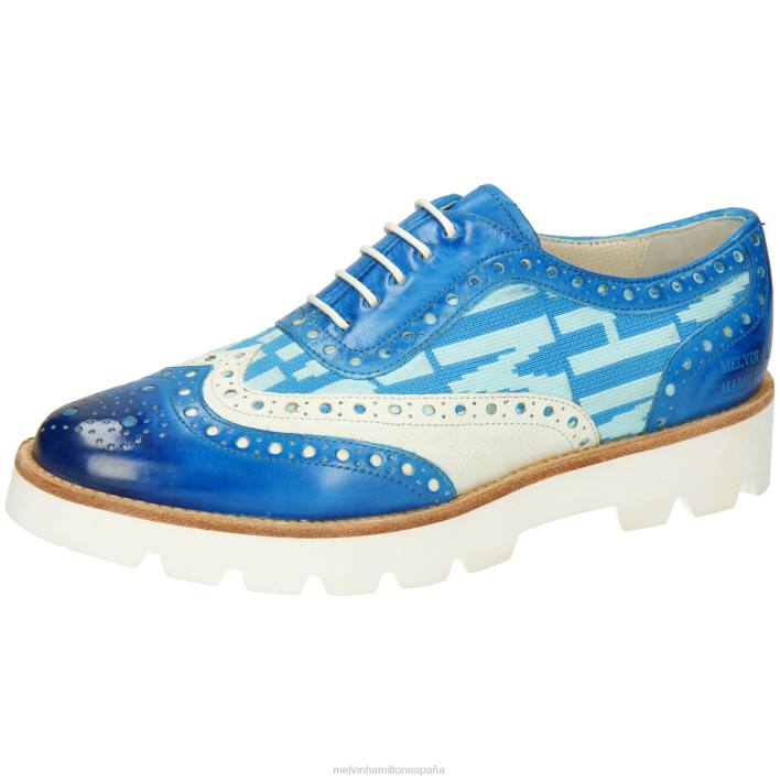 selina 56 mujer Melvin & Hamilton azul JRT41271 zapatos Oxford