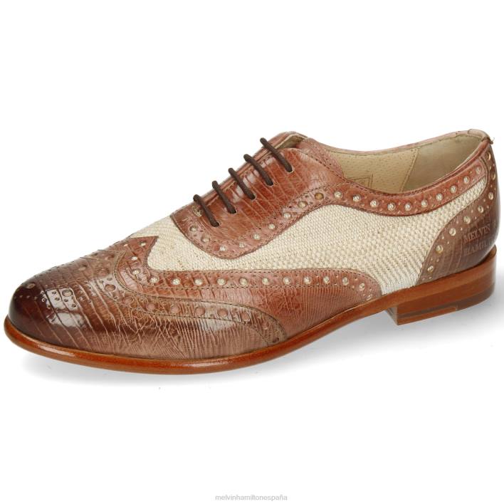 selina 56 mujer Melvin & Hamilton marrón claro JRT41282 zapatos Oxford