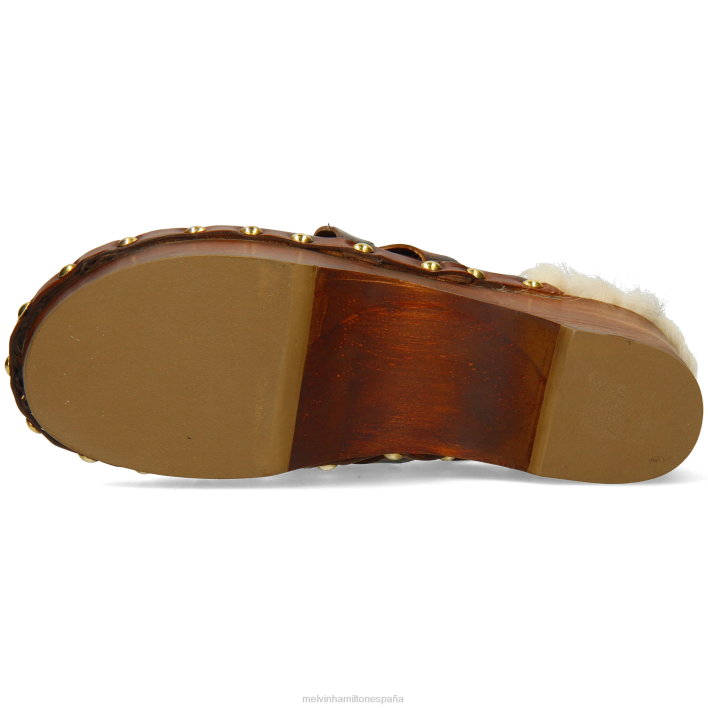 flora 1 mujer Melvin & Hamilton marrón JRT41990 zuecos