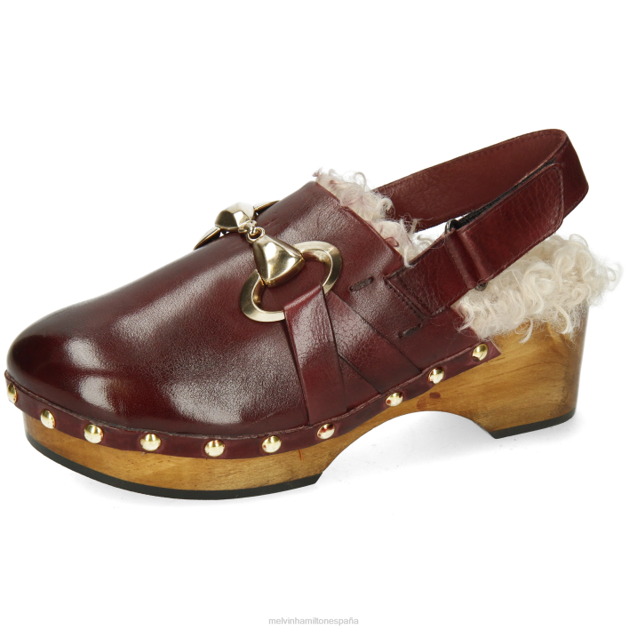 flora 1 mujer Melvin & Hamilton púrpura JRT41994 zuecos