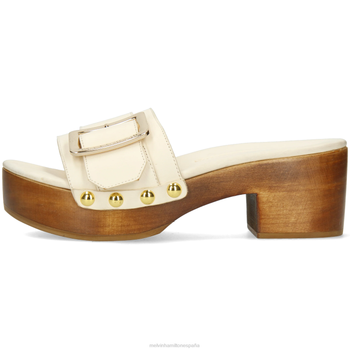 layla 1 mujer Melvin & Hamilton beige JRT41988 zuecos