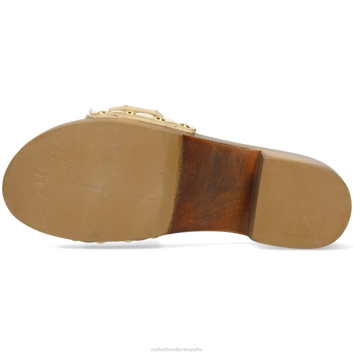 layla 1 mujer Melvin & Hamilton beige JRT41988 zuecos