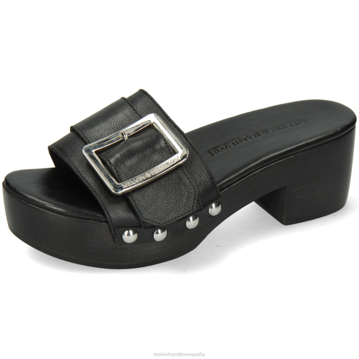 layla 1 mujer Melvin & Hamilton negro JRT41998 zuecos