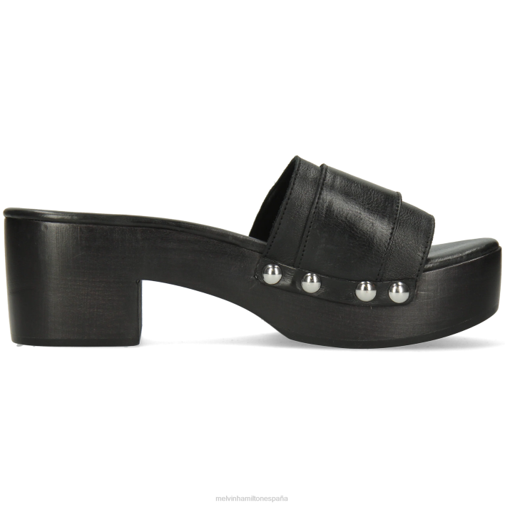 layla 1 mujer Melvin & Hamilton negro JRT41998 zuecos